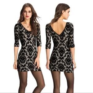 Free People Velvet Damask Fair Maiden Dress Size XS